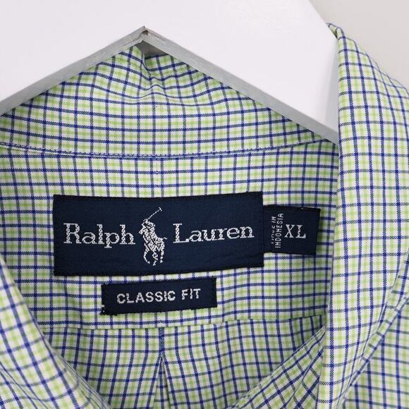 Polo Ralph Lauren Men's Classic Fit Short Sleeve Plaid Button Down Shirt Size XL - Picture 5 of 10